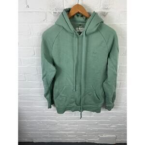 Distorted People Men's Classic Oversized Hoodie Long Sleeve Green Size Medium